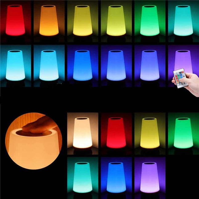 Kosketusohjattava himmennettävä LED-yövalo kaukosäätimellä