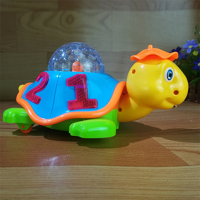 Kilpikonna lelu-yövalo vauvalle projektorilla