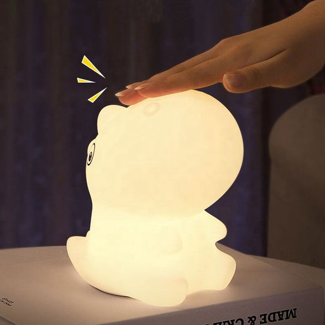 LED-dinosaurus silikoniyövalo vauvan huoneeseen